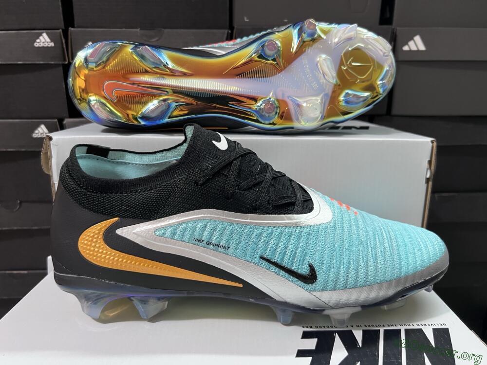 Nike Phantom 6 Low Elite FG Football Boots - Black/Jade/Silver