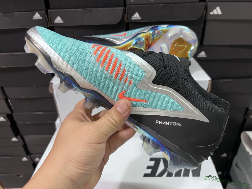 Nike Phantom 6 Low Elite FG Football Boots - Black/Jade/Silver