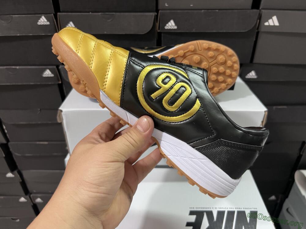 Nike Total 90 III TF Football Shoes - Gold/Black/White