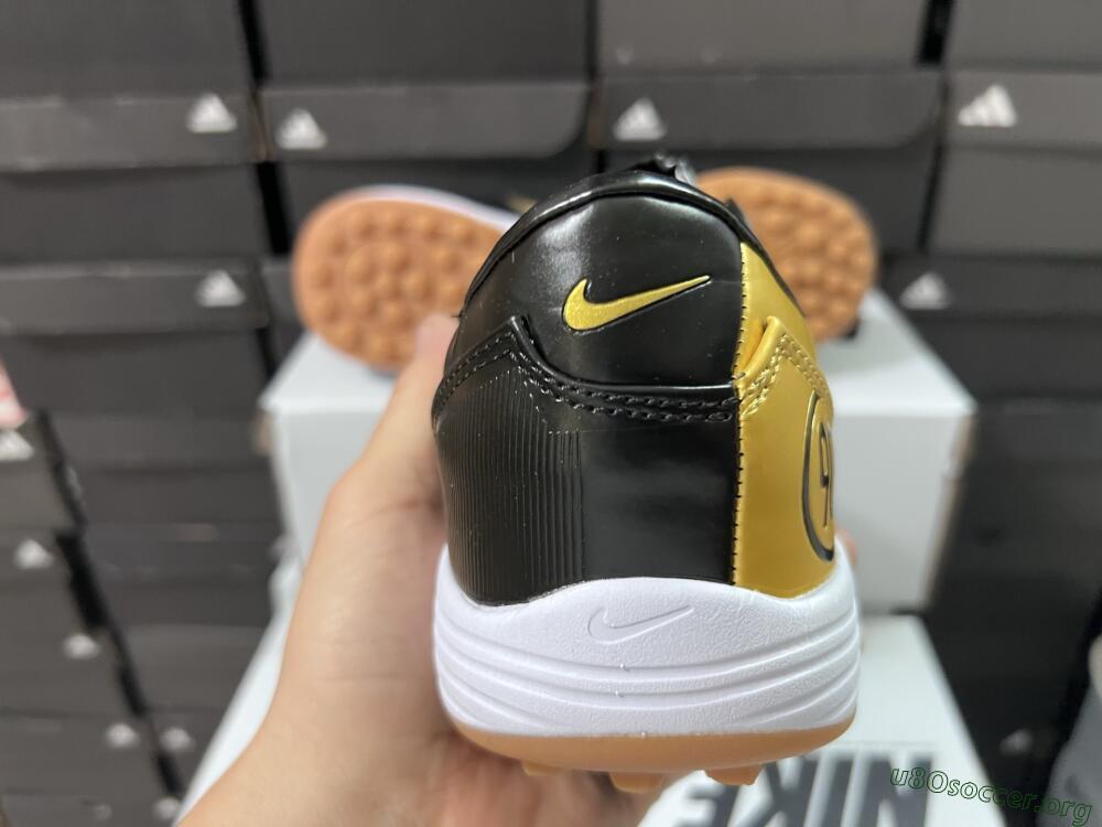 Nike Total 90 III TF Football Shoes - Gold/Black/White
