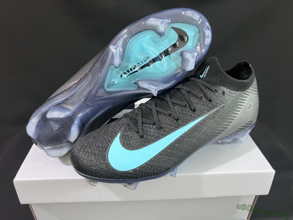 Nike Air Zoom Mercurial Vapor 16 Elite FG Football Boots - Black/Jade
