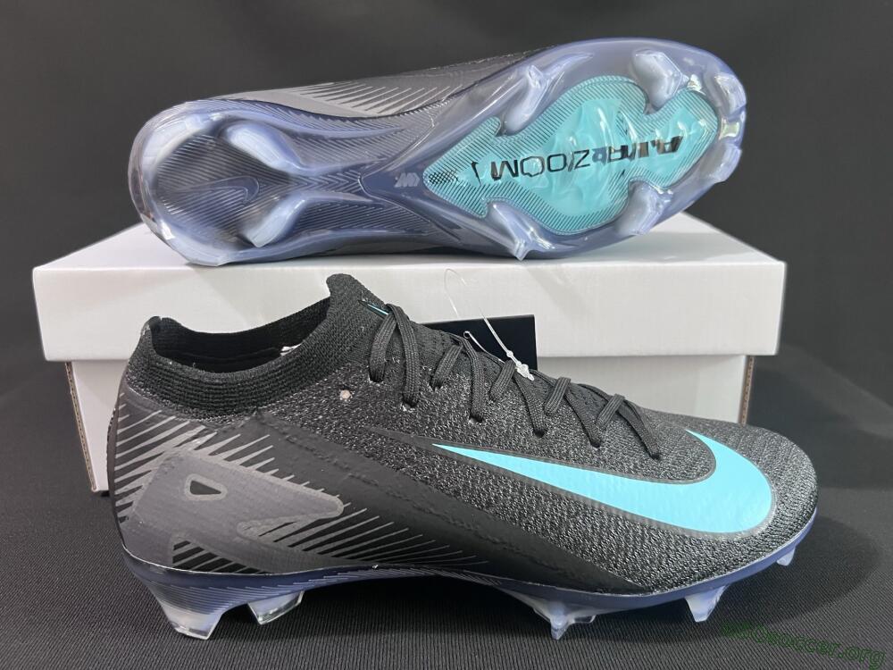Nike Air Zoom Mercurial Vapor 16 Elite FG Football Boots - Black/Jade