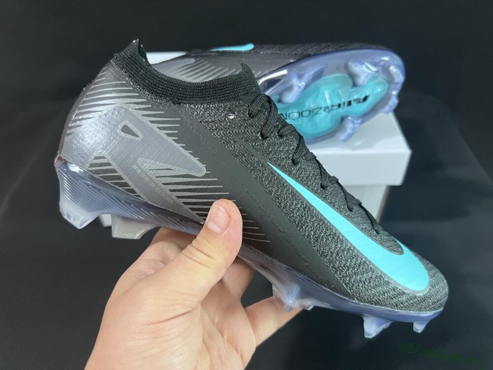 Nike Air Zoom Mercurial Vapor 16 Elite FG Football Boots - Black/Jade