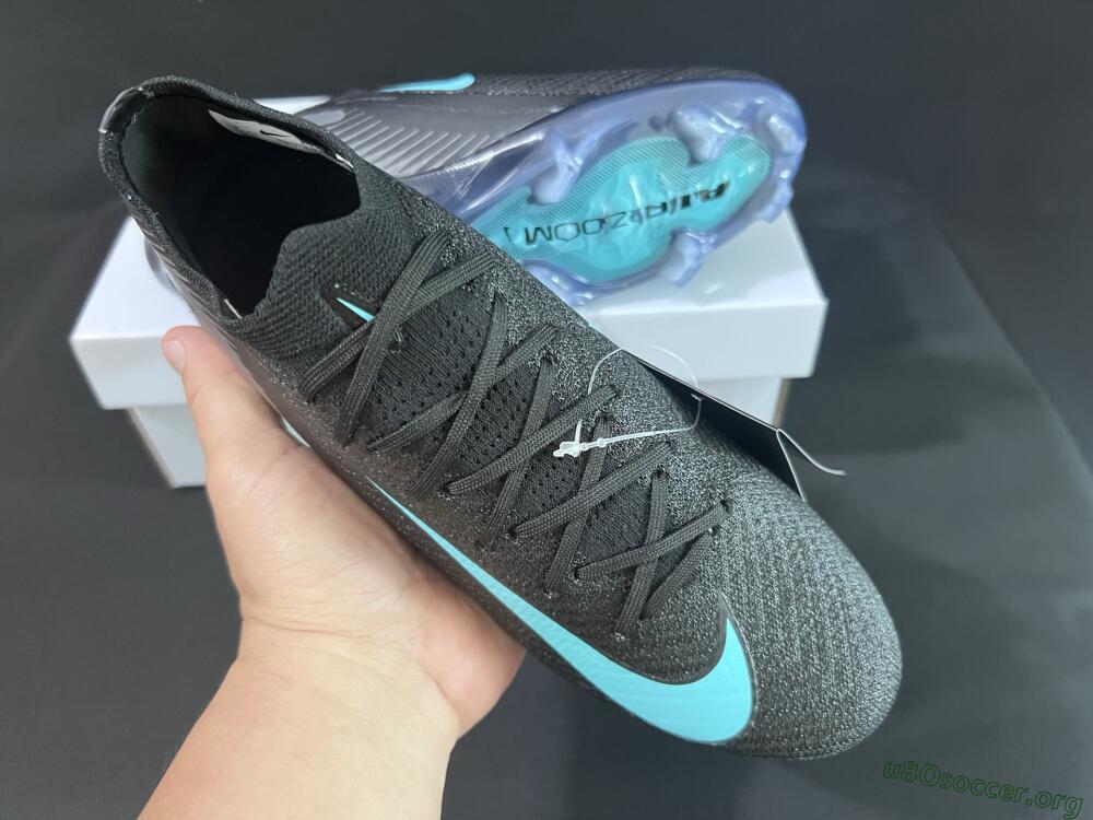 Nike Air Zoom Mercurial Vapor 16 Elite FG Football Boots - Black/Jade