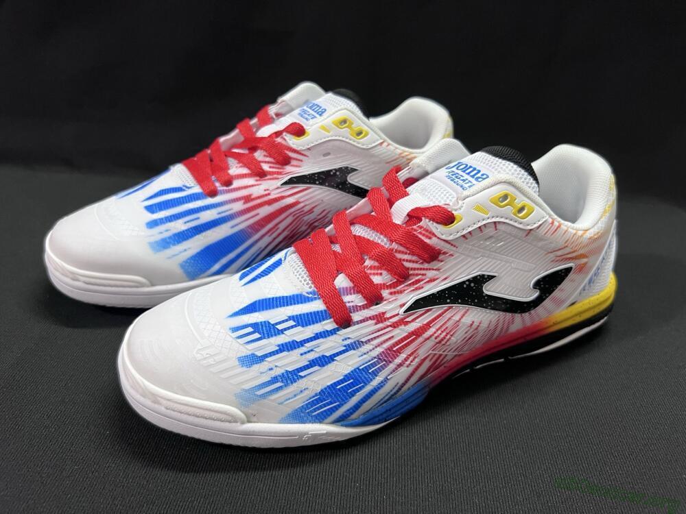 Joma Top Flex IC Football Shoes - Beige/Red/Yellow