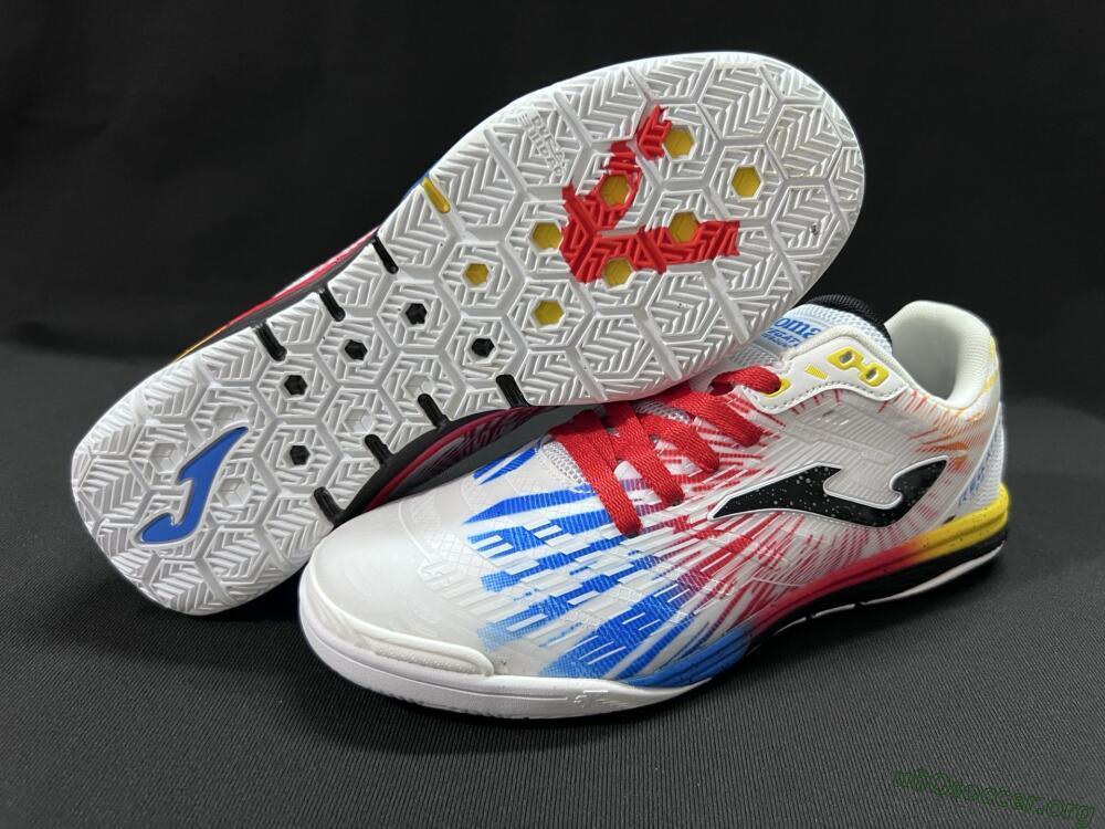 Joma Top Flex IC Football Shoes - Beige/Red/Yellow