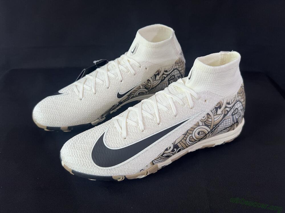 Nike Air Zoom Mercurial Superfly 10 Elite TF Football Shoes - Beige/Black/Brown