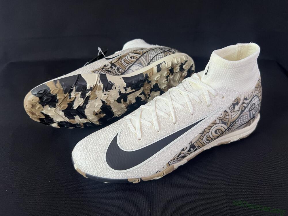 Nike Air Zoom Mercurial Superfly 10 Elite TF Football Shoes - Beige/Black/Brown