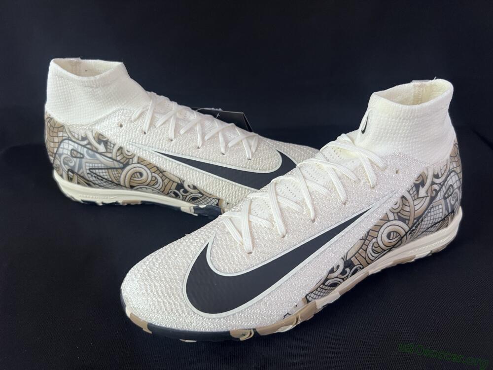 Nike Air Zoom Mercurial Superfly 10 Elite TF Football Shoes - Beige/Black/Brown