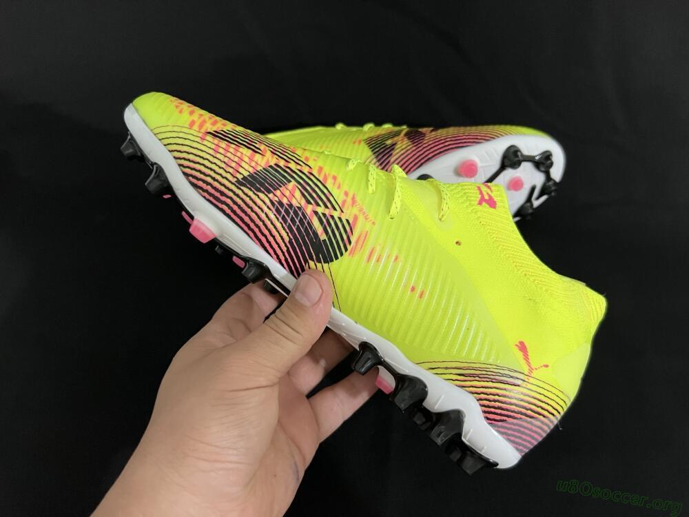 Puma Future 8 Ultimate MG Football Boots - Yellow/Pink/Black