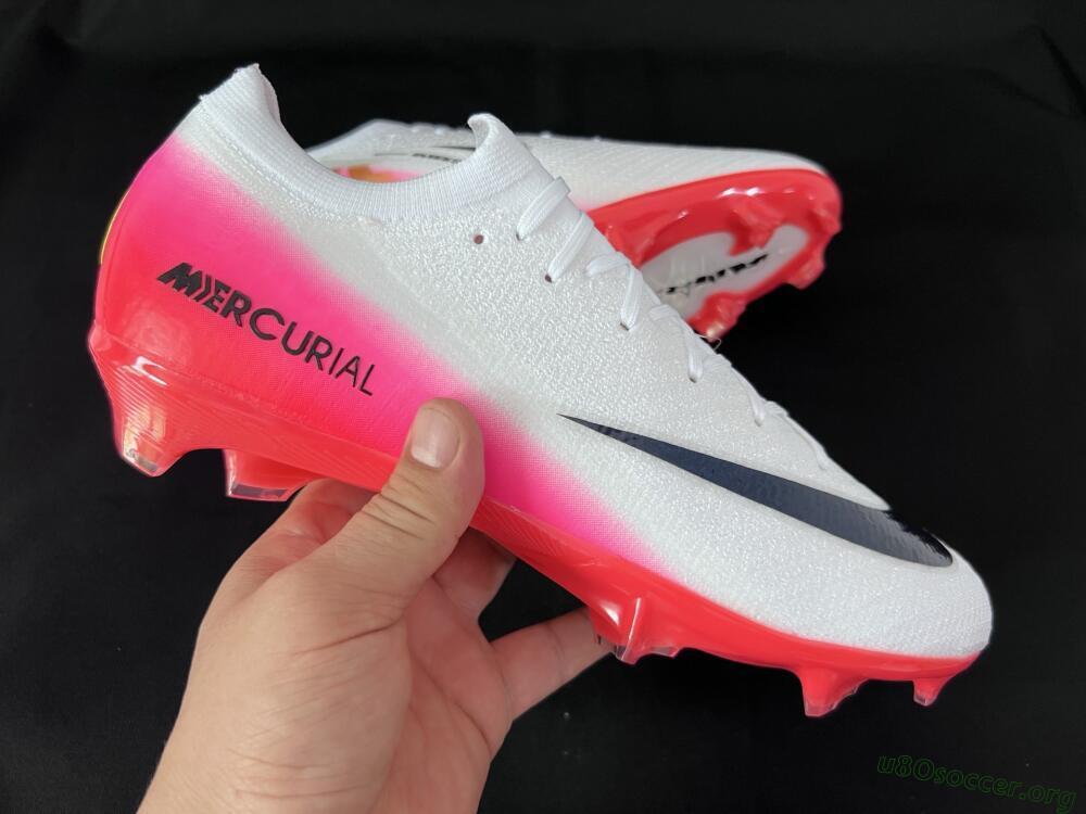 Nike Air Zoom Mercurial Vapor 16 Elite FG Football Boots - White/Pink/Red