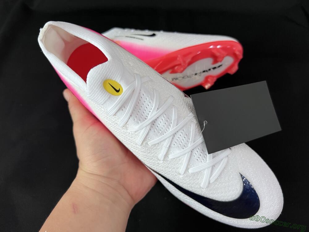 Nike Air Zoom Mercurial Vapor 16 Elite FG Football Boots - White/Pink/Red