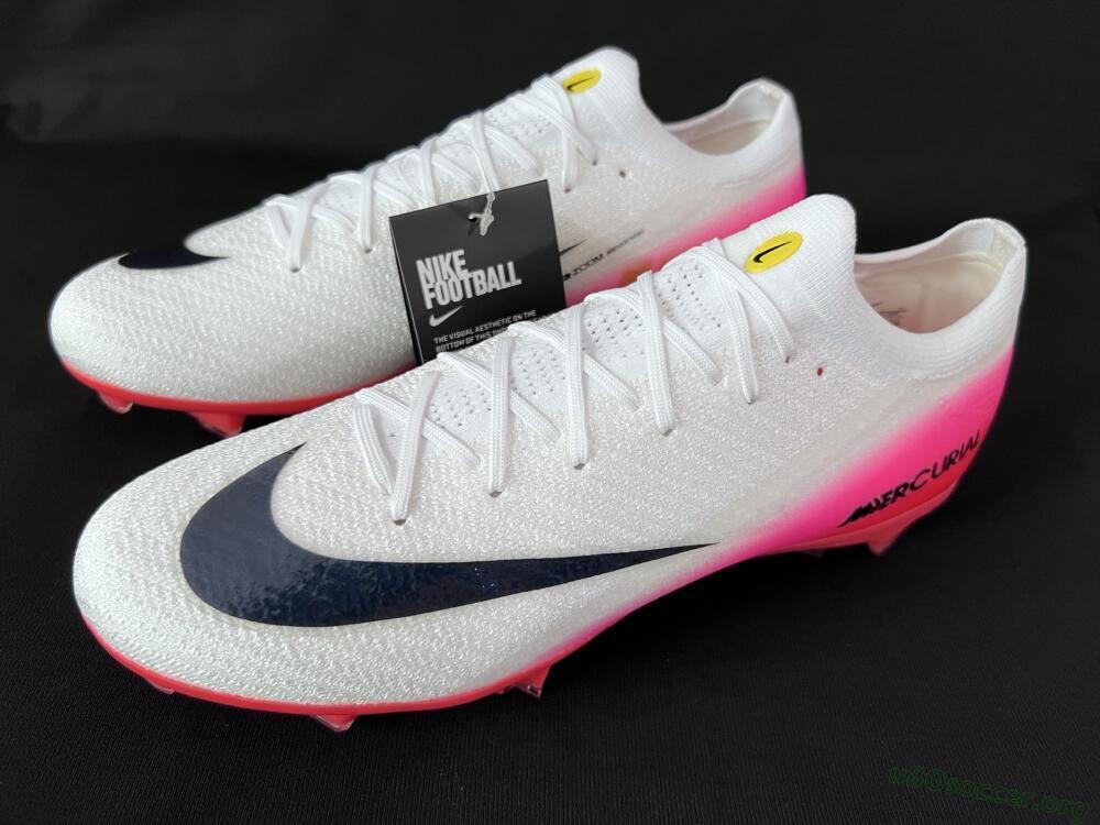 Nike Air Zoom Mercurial Vapor 16 Elite FG Football Boots - White/Pink/Red