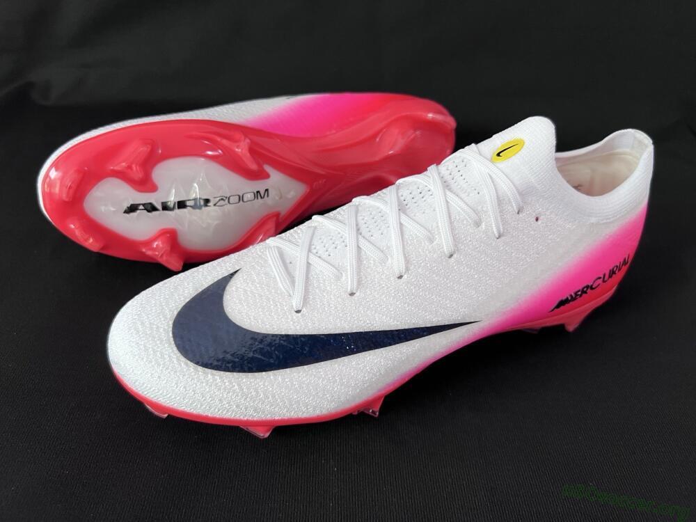 Nike Air Zoom Mercurial Vapor 16 Elite FG Football Boots - White/Pink/Red