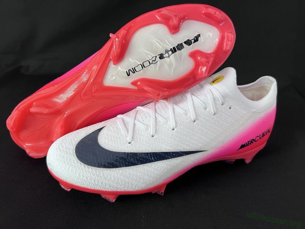 Nike Air Zoom Mercurial Vapor 16 Elite FG Football Boots - White/Pink/Red