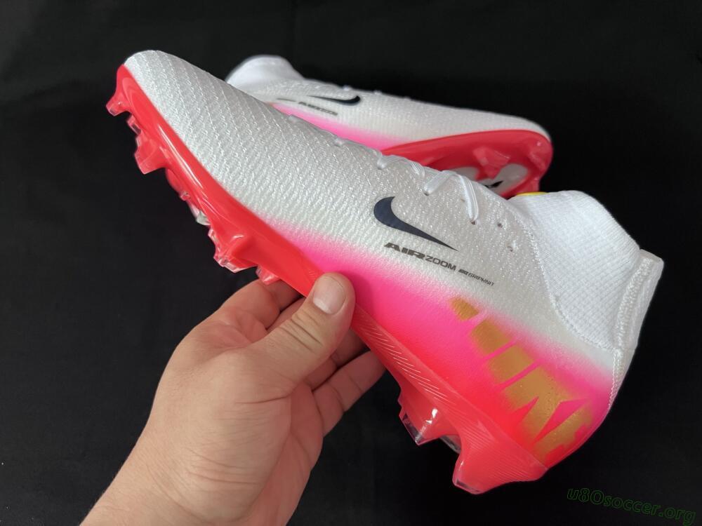 Nike Air Zoom Mercurial Superfly 10 Elite FG Football Boots - White/Black/Pink
