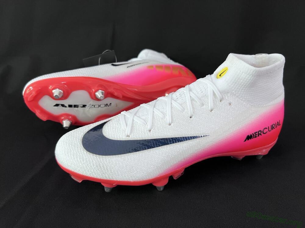 Nike Air Zoom Mercurial Superfly 10 Elite SG Football Boots - White/Black/Red