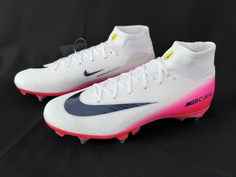 Nike Air Zoom Mercurial Superfly 10 Elite SG Football Boots - White/Black/Red