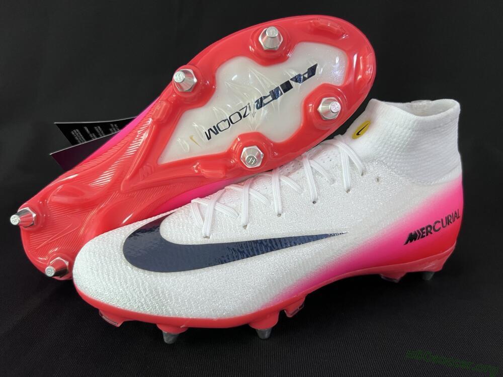 Nike Air Zoom Mercurial Superfly 10 Elite SG Football Boots - White/Black/Red