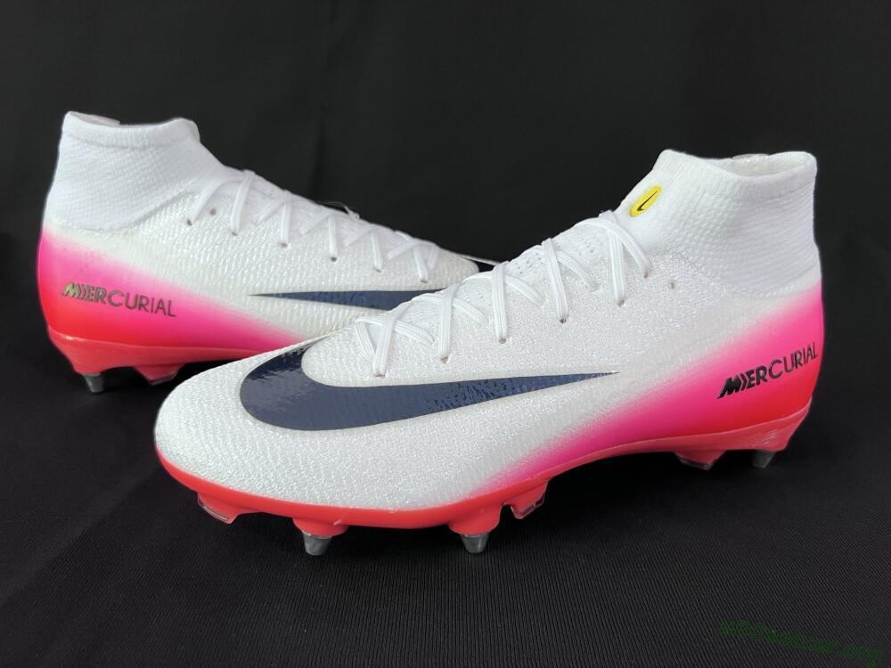 Nike Air Zoom Mercurial Superfly 10 Elite SG Football Boots - White/Black/Red