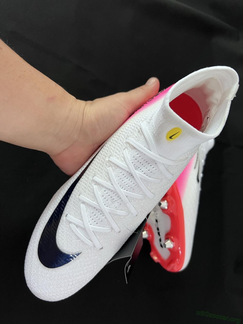 Nike Air Zoom Mercurial Superfly 10 Elite SG Football Boots - White/Black/Red
