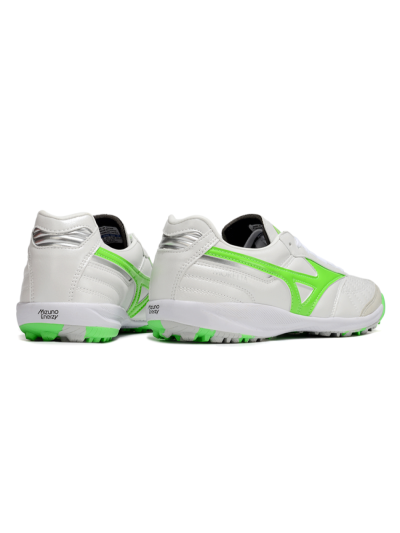 Mizuno Morelia Neo 4 TF Football Shoes - White/Yellow/Grey