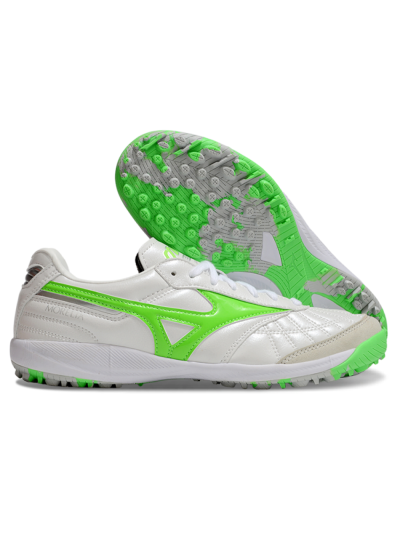Mizuno Morelia Neo 4 TF Football Shoes - White/Yellow/Grey