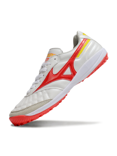 Mizuno Morelia Neo 4 TF Football Shoes - White/Red/Yellow
