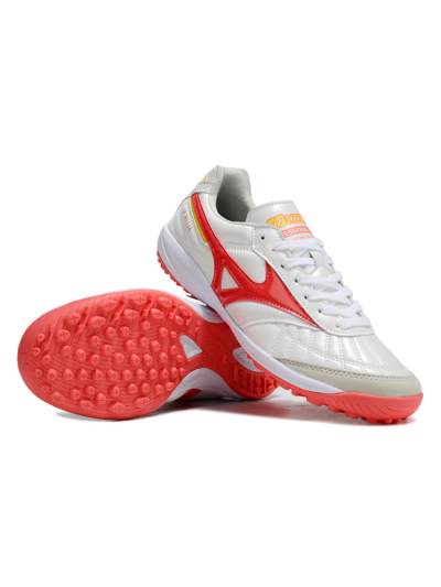 Mizuno Morelia Neo 4 TF Football Shoes - White/Red/Yellow
