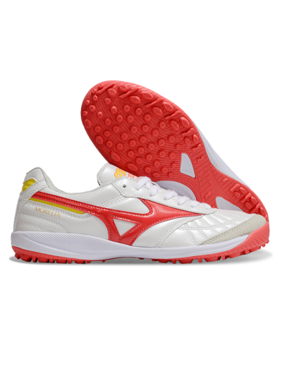 Mizuno Morelia Neo 4 TF Football Shoes - White/Red/Yellow