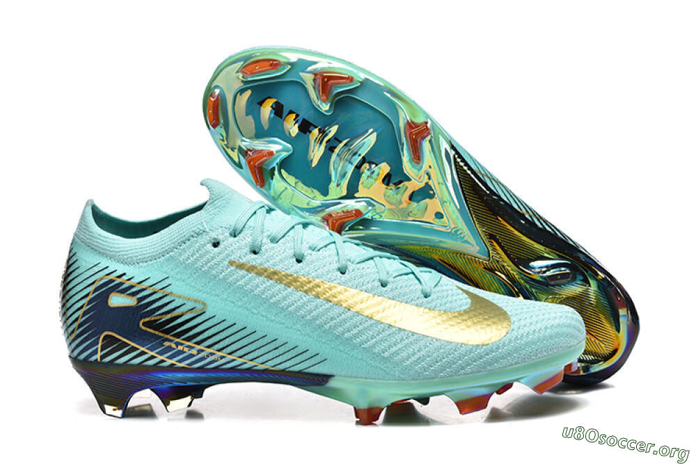 Nike Air Zoom Mercurial Vapor 16 Elite FG Football Boots - Jade/Gold/Black 2