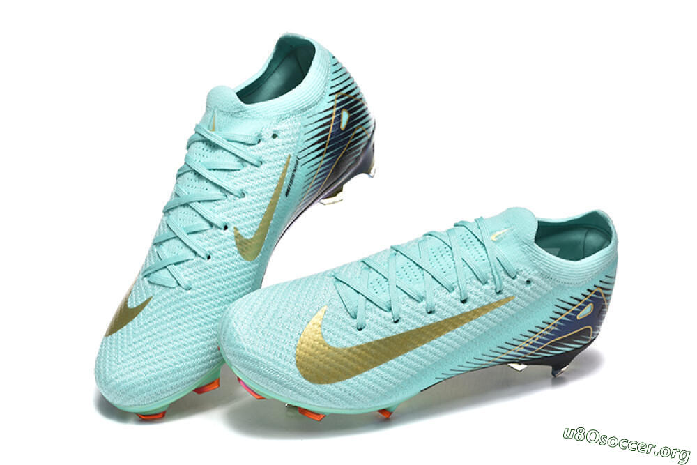 Nike Air Zoom Mercurial Vapor 16 Elite FG Football Boots - Jade/Gold/Black 6