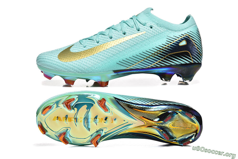 Nike Air Zoom Mercurial Vapor 16 Elite FG Football Boots - Jade/Gold/Black 1