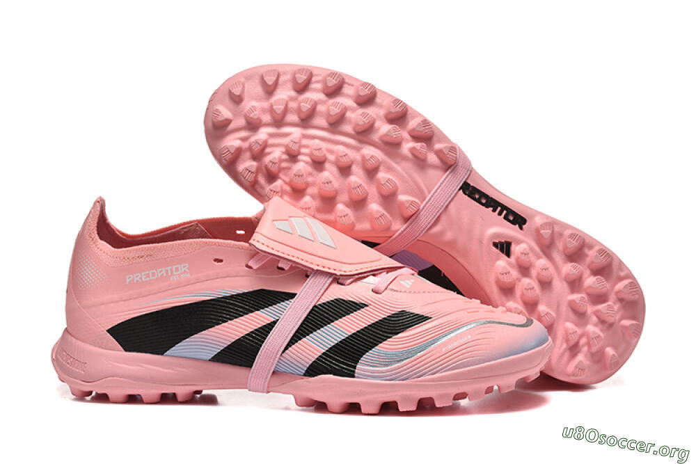 Adidas Predator 25 Elite Foldover Tongue TF Football Shoes - Pink/Black/Silver 2