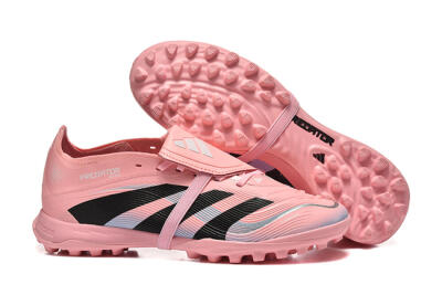 Adidas Predator 25 Elite Foldover Tongue TF Football Shoes - Pink/Black/Silver