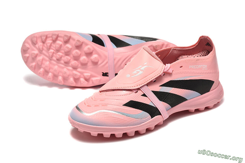 Adidas Predator 25 Elite Foldover Tongue TF Football Shoes - Pink/Black/Silver 0