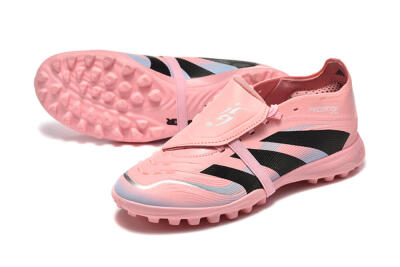 Adidas Predator 25 Elite Foldover Tongue TF Football Shoes - Pink/Black/Silver