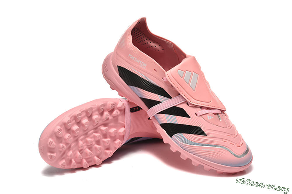 Adidas Predator 25 Elite Foldover Tongue TF Football Shoes - Pink/Black/Silver 4