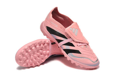 Adidas Predator 25 Elite Foldover Tongue TF Football Shoes - Pink/Black/Silver
