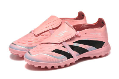 Adidas Predator 25 Elite Foldover Tongue TF Football Shoes - Pink/Black/Silver