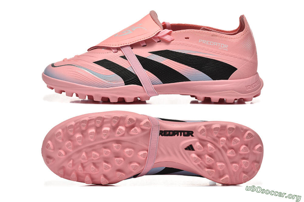 Adidas Predator 25 Elite Foldover Tongue TF Football Shoes - Pink/Black/Silver 1
