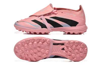Adidas Predator 25 Elite Foldover Tongue TF Football Shoes - Pink/Black/Silver