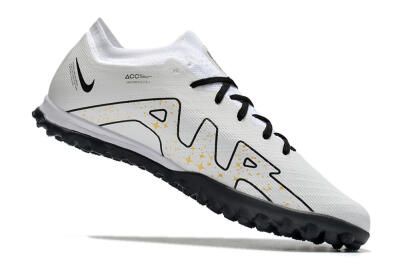 Nike Air Zoom Mercurial Vapor 15 Elite TF Football Shoes - White/Black/Yellow
