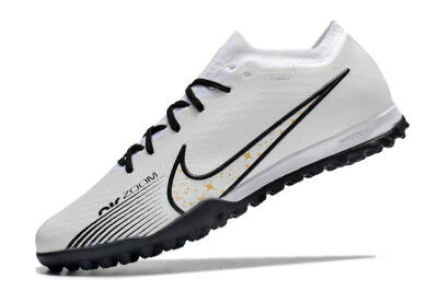 Nike Air Zoom Mercurial Vapor 15 Elite TF Football Shoes - White/Black/Yellow