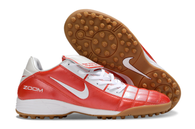 Nike Air Zoom Total 90 III TF Football Shoes - Red/White/Brown