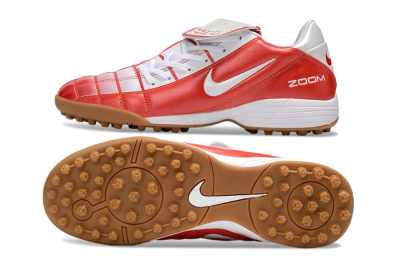 Nike Air Zoom Total 90 III TF Football Shoes - Red/White/Brown