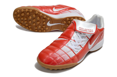 Nike Air Zoom Total 90 III TF Football Shoes - Red/White/Brown
