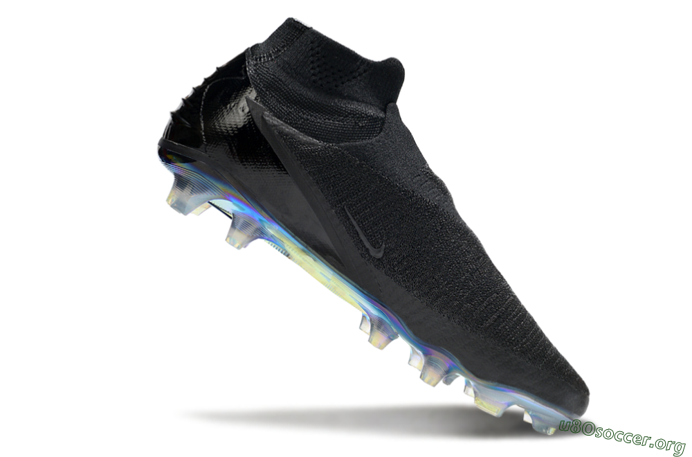 Nike Phantom 6 Elite High FG Football Boots - Black/Gold 4