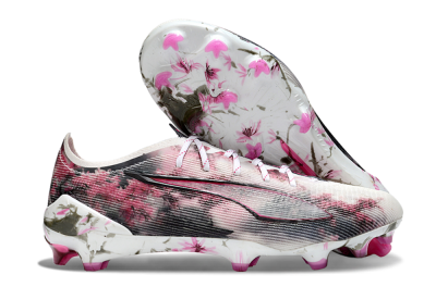 Puma Ultra 5 Ultimate FG Football Boots - White/Black/Pink