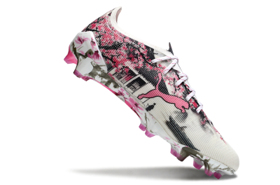 Puma Ultra 5 Ultimate FG Football Boots - White/Black/Pink